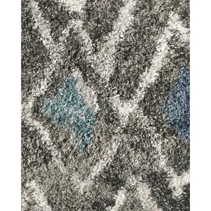 Declan Floor Rug - Taupe/Blue (100% Polypropylene) - Image 3