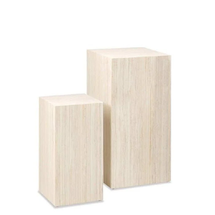 Dice Coffee Tables 2 pce Set - Pedestal