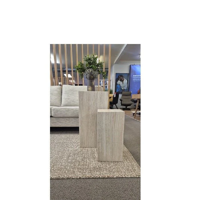 Dice Coffee Tables 2 pce Set - Pedestal - Image 2
