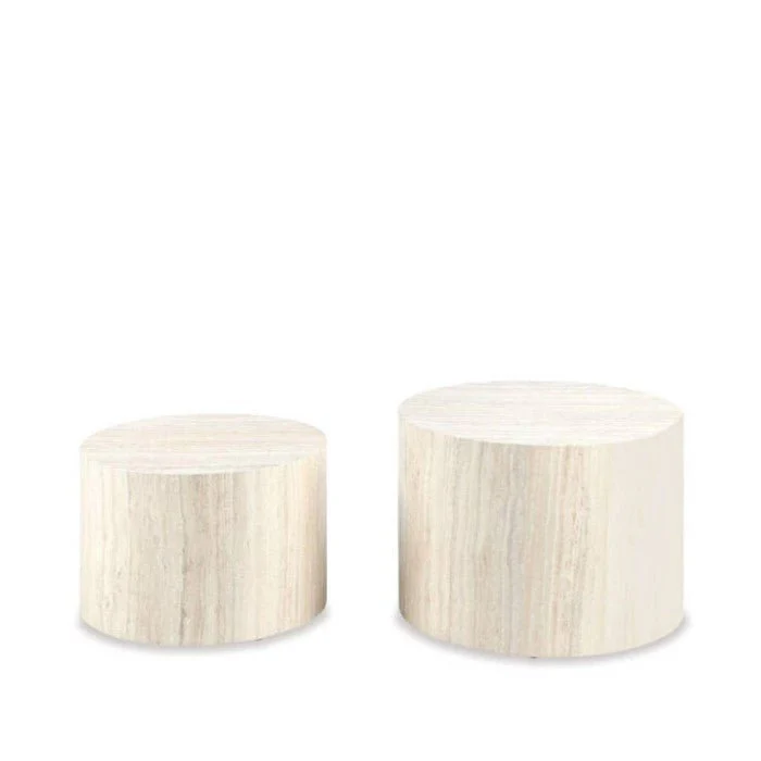 Dice Coffee Tables 2 pce Set - Round - Image 2