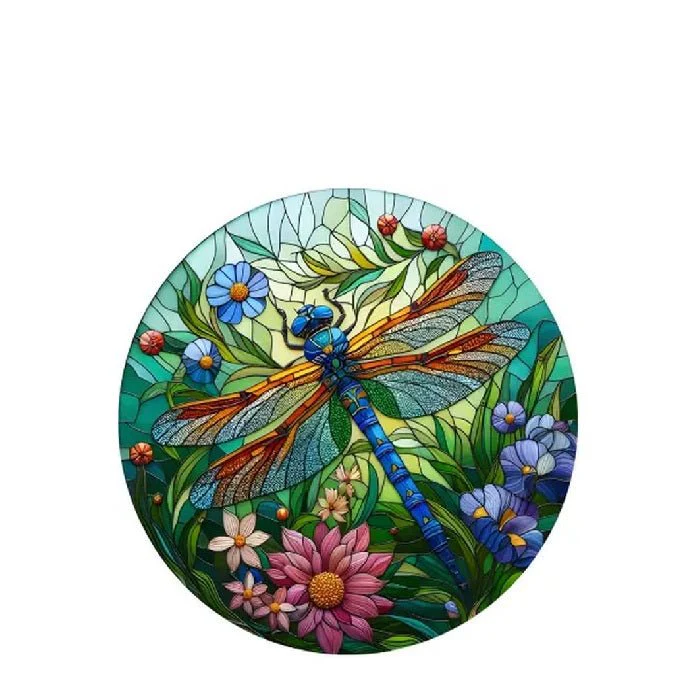 Dragonfly Stained Glass Hanger 115dia