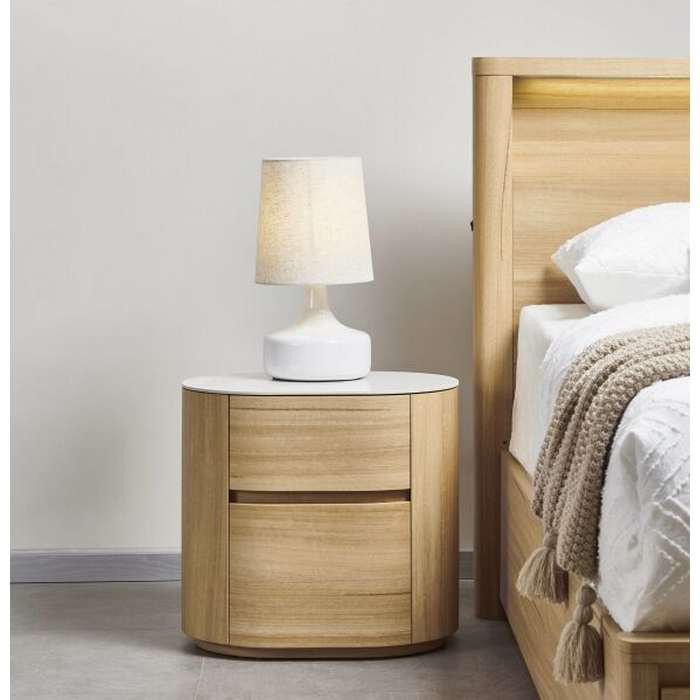 Duke 2 Dr Bedside- Gentle Curves and Ceramic Top - Image 3
