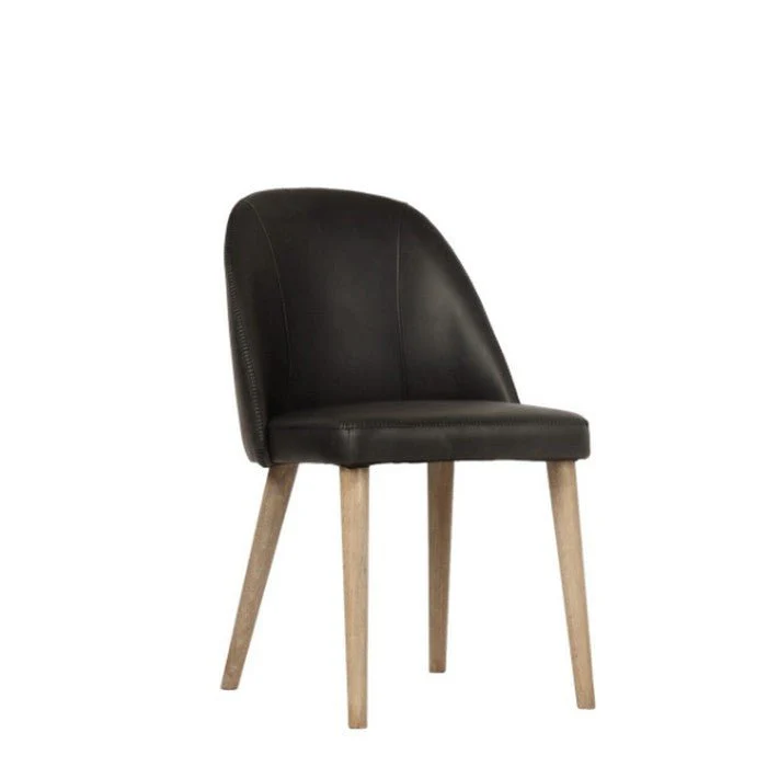 Dupont Dining Chair – Vintage Black Leather
