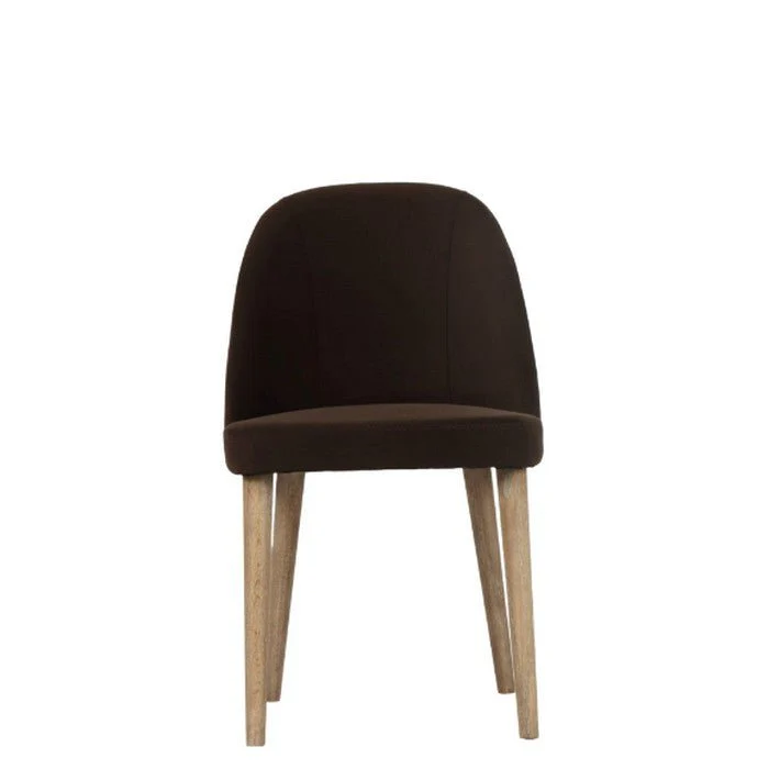 Dupont Dining Chair – Dark Brown Velvet - Image 2