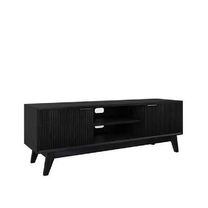 Ella 2 Door TV Unit - Brushed Gold Handles