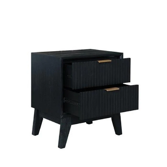 Ella 2 Dr Bedside - Brushed Gold Handles - Image 3