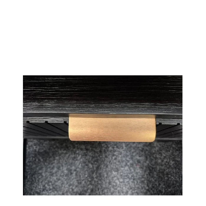 Ella 2 Door TV Unit - Brushed Gold Handles - Image 3
