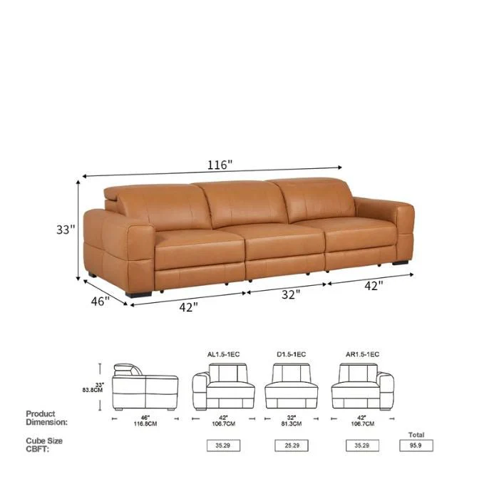 Emma 3s Chaise sofa bed - Image 5