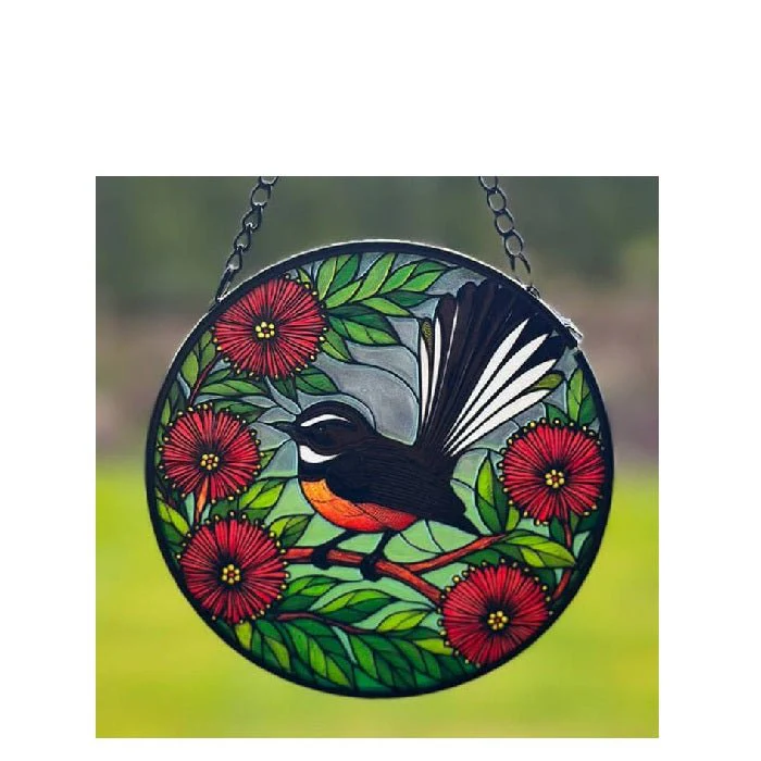 Fantail Stained Glass Hanger 115dia - Image 2