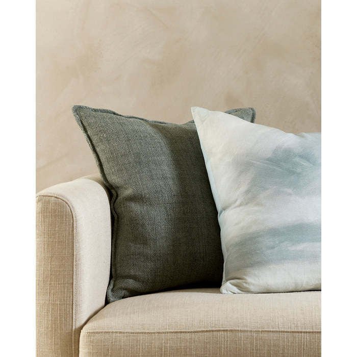 Flaxmill Sage Cushion (Linen) - Image 3