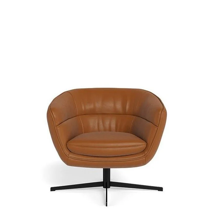 Franco Swivel Armchair in Leather - Image 10