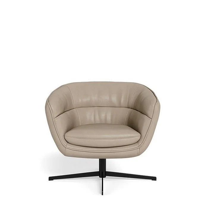 Franco Swivel Armchair in Leather - Image 12