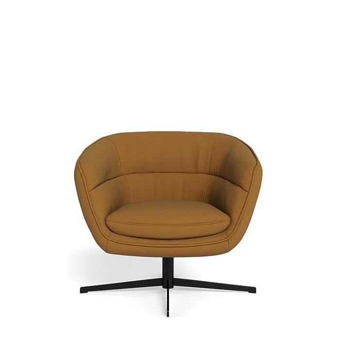 Franco Swivel Armchair in Leather - Image 13