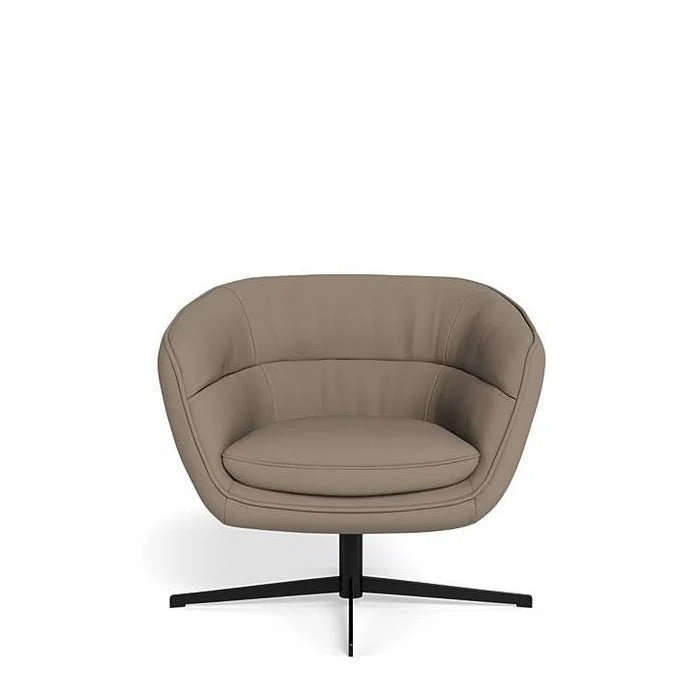 Franco Swivel Armchair in Leather - Image 14
