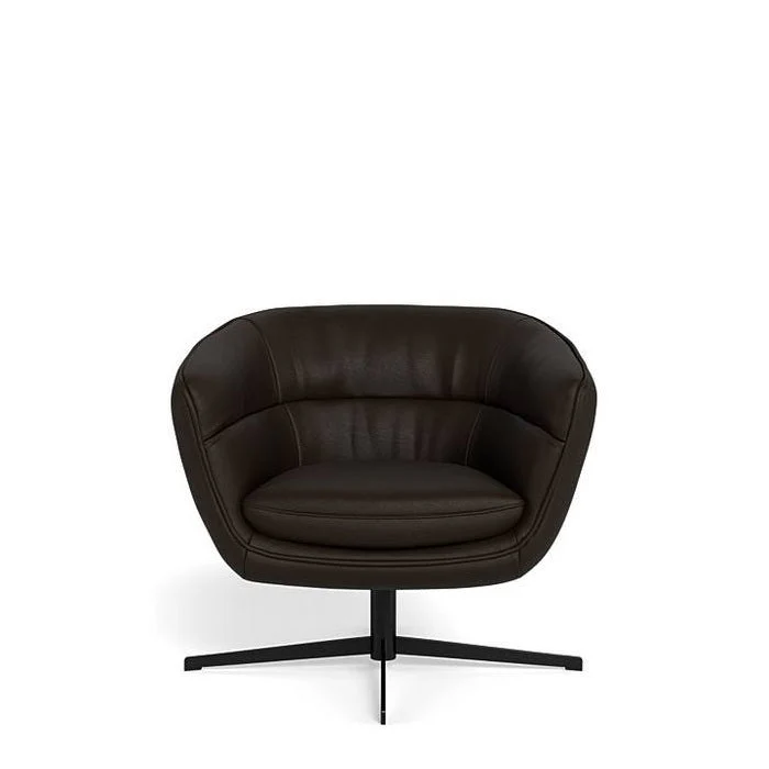 Franco Swivel Armchair in Leather - Image 5
