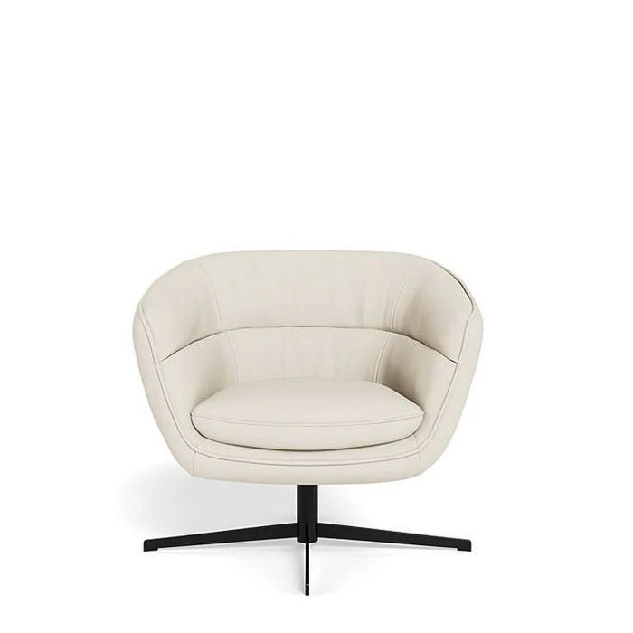 Franco Swivel Armchair in Leather - Image 7