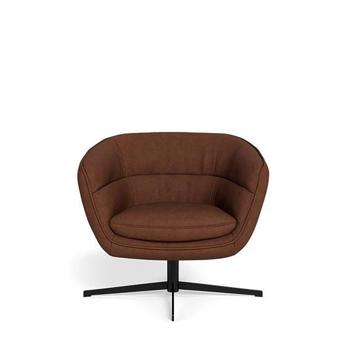 Franco Swivel Armchair in Leather - Image 8