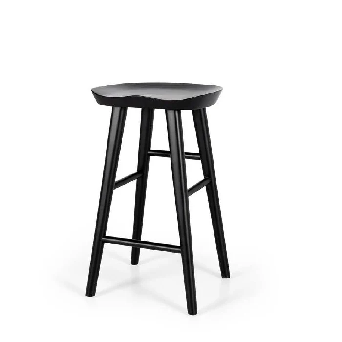 Fuji Barstool 650H - Colours to suit in solid Oak - Image 3