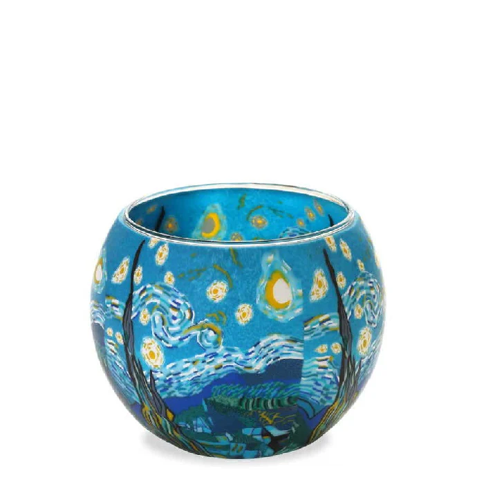 Glass Tealight Holder - Starry Night