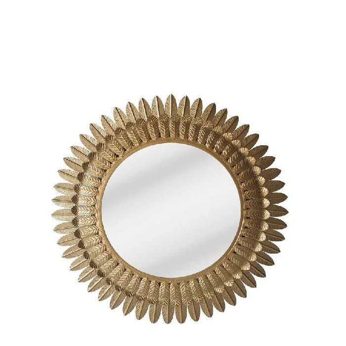 Gold Leaf Metal Mirror 700dia