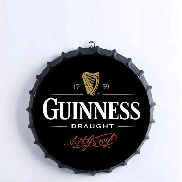 Guinness Bottle Top Sign