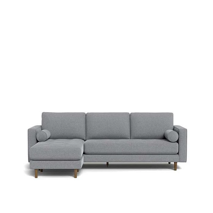 Harper 3 Seater Sofa with Reversible Chaise in Fabric - Image 3