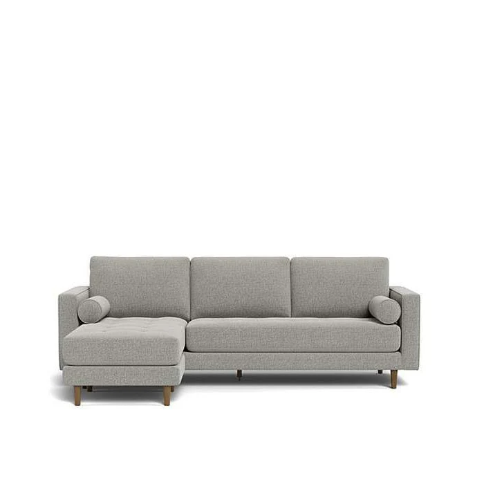 Harper 3 Seater Sofa with Reversible Chaise in Fabric - Image 7