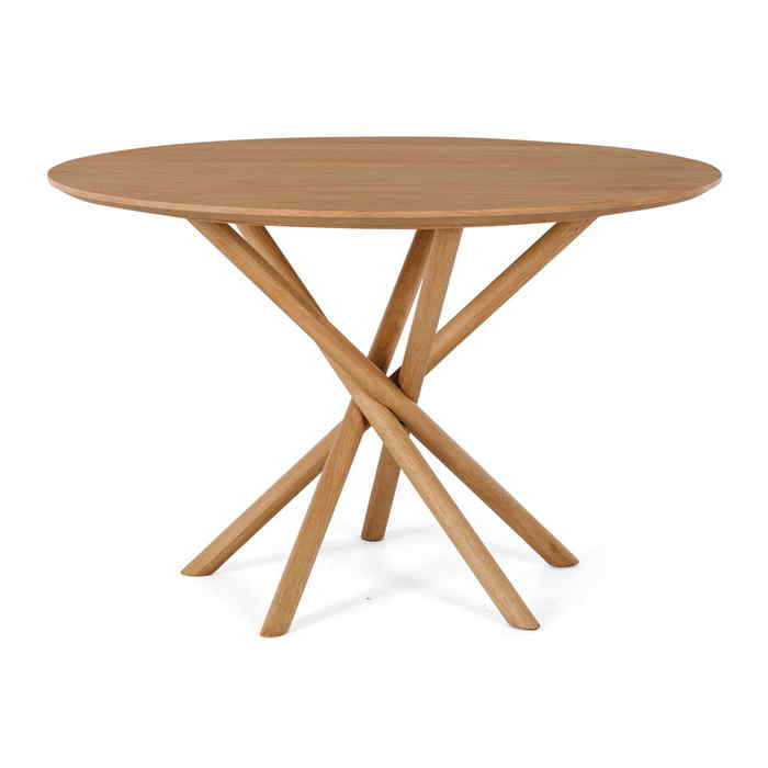 Harper Dining Table Round - Natural Oak (1200dia) - Image 2