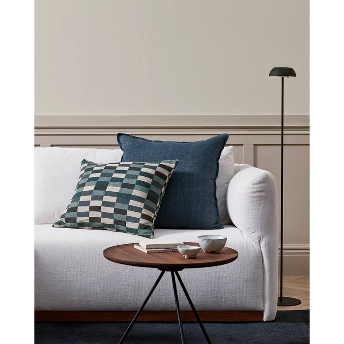 Hugo Cushion (Linen) - grid pattern - Image 5