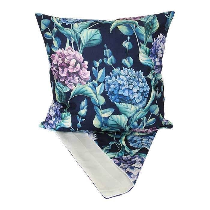 Hydrangeas on Blue Cushion - Image 2