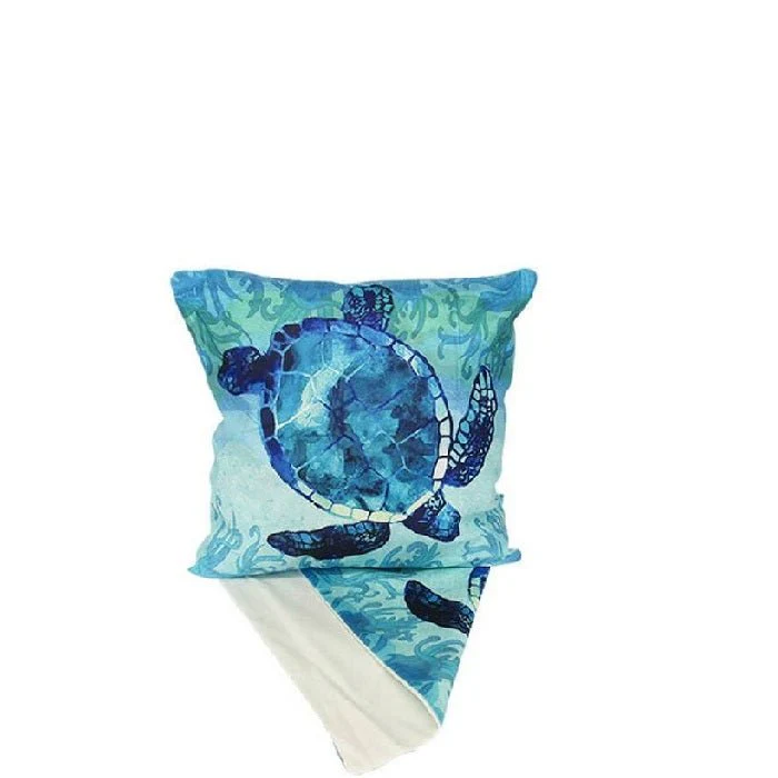 In the Ocean Turtle Cushion