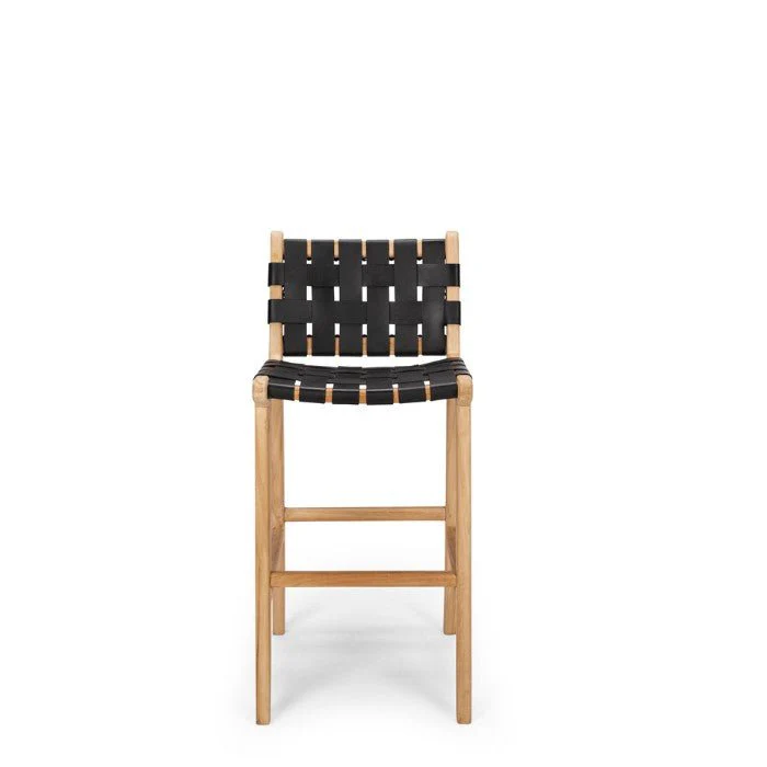 Indo Barstool High Back 650SH - Woven leather - Image 16