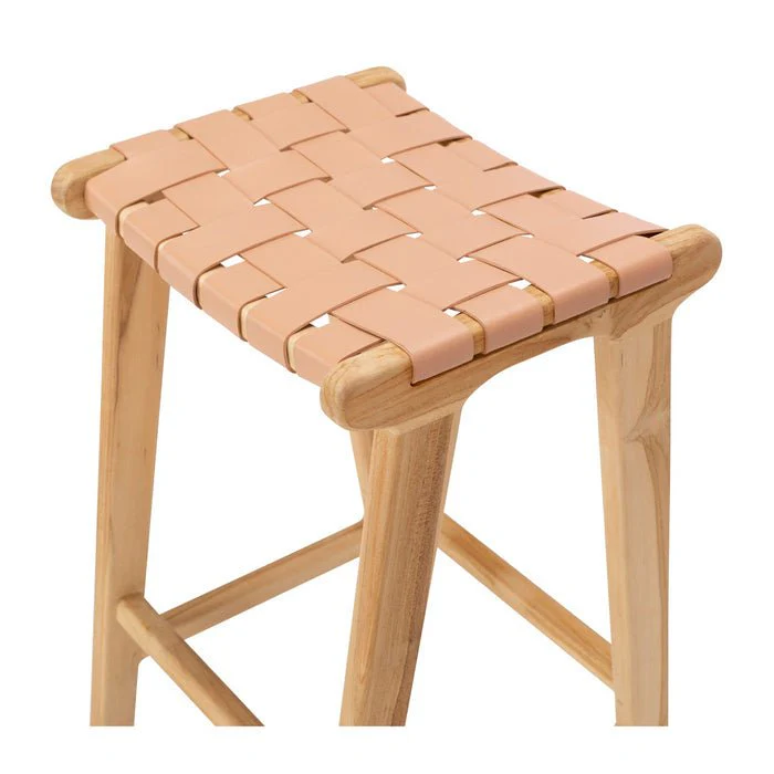 Indo Barstool 660SH - Woven leather - Image 10