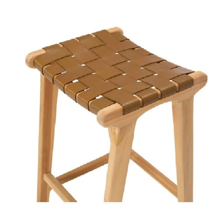 Indo Barstool 660SH - Woven leather - Image 11
