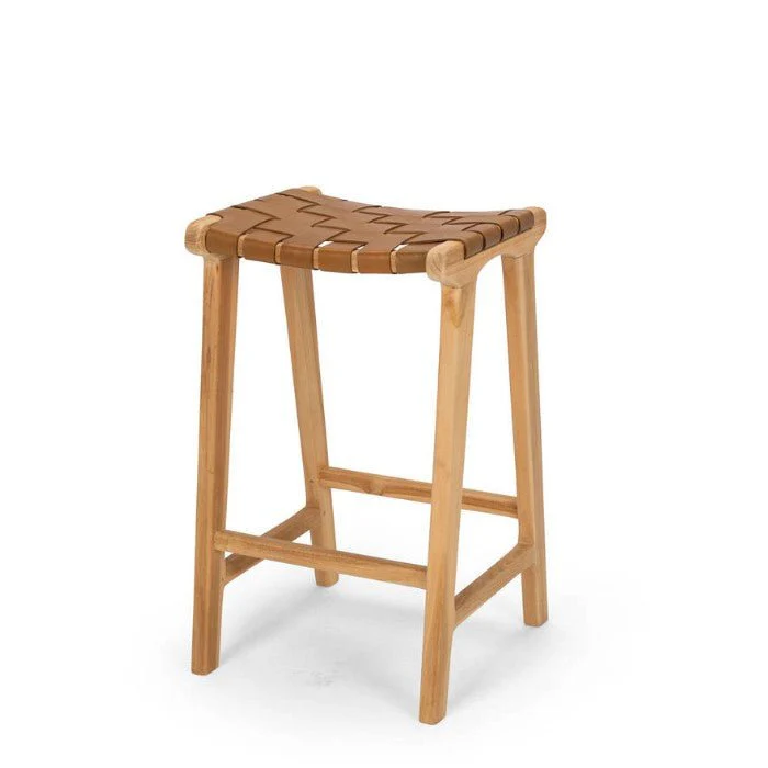 Indo Barstool 660SH - Woven leather - Image 6