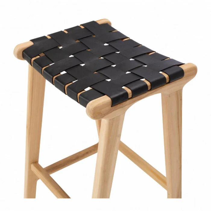 Indo Barstool 660SH - Woven leather - Image 7