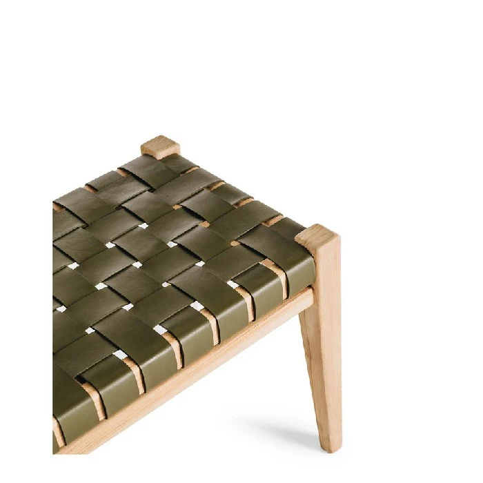 Indo Bench Seat 1500w - Woven leather - Image 11