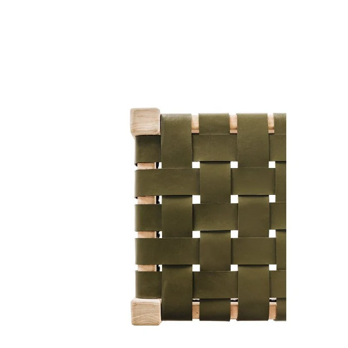 Indo Bench Seat 1500w - Woven leather - Image 13