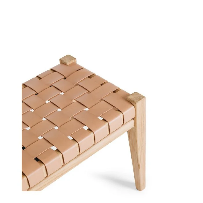 Indo Bench Seat 1500w - Woven leather - Image 14