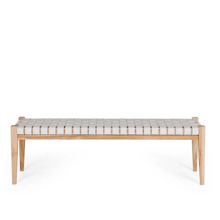Indo Bench Seat 1500w - Woven leather - Image 19