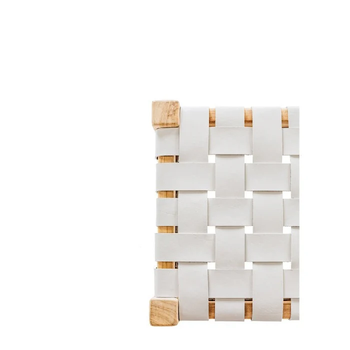 Indo Bench Seat 1500w - Woven leather - Image 21