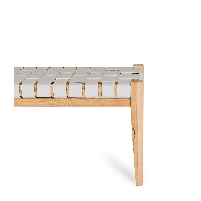 Indo Bench Seat 1500w - Woven leather - Image 23