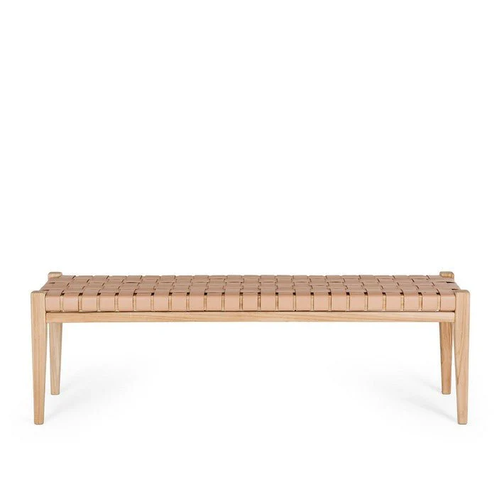 Indo Bench Seat 1500w - Woven leather - Image 5