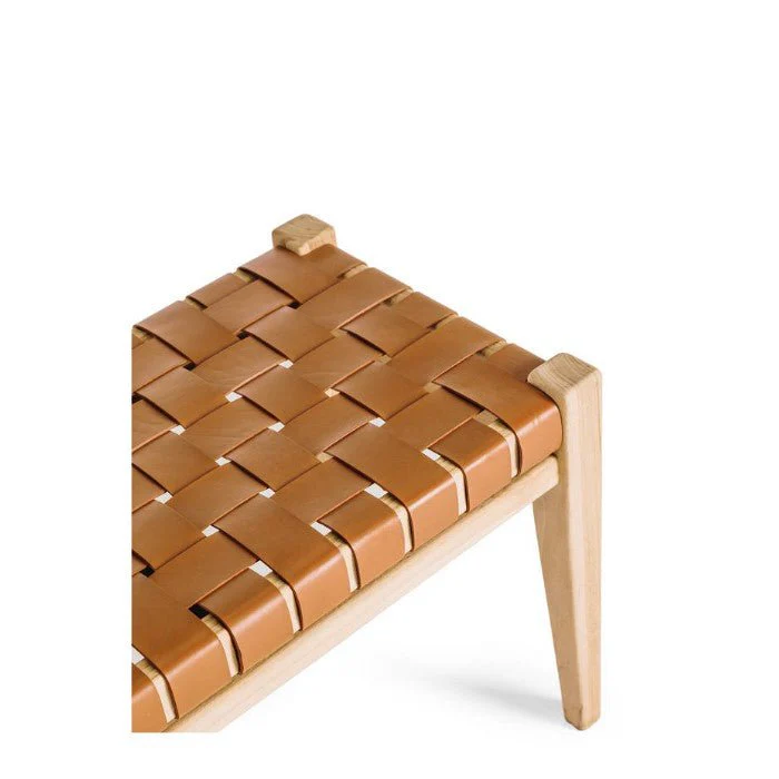 Indo Bench Seat 1500w - Woven leather - Image 6