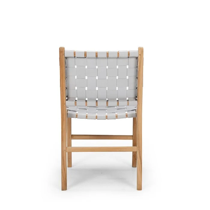 Indo Dining Chair - Woven leather - Image 10