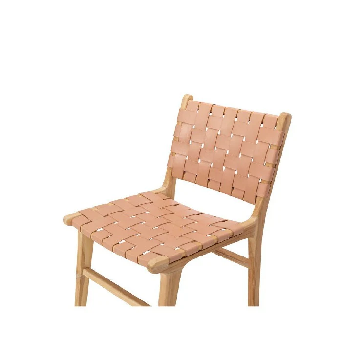Indo Dining Chair - Woven leather - Image 18