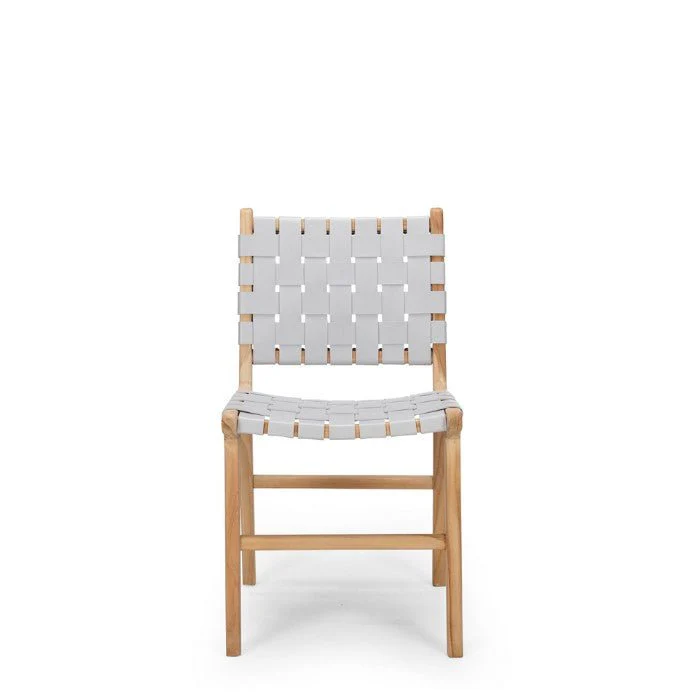 Indo Dining Chair - Woven leather - Image 2