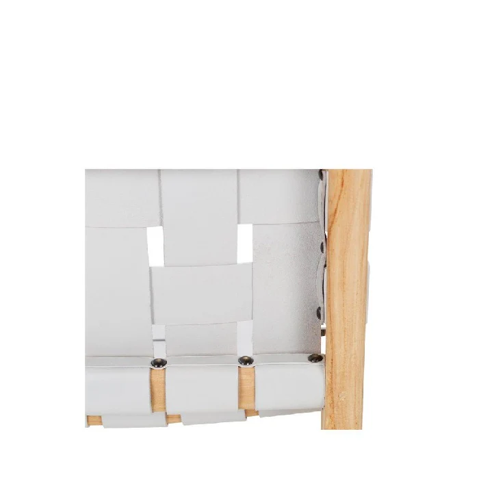 Indo Dining Chair - Woven leather - Image 23