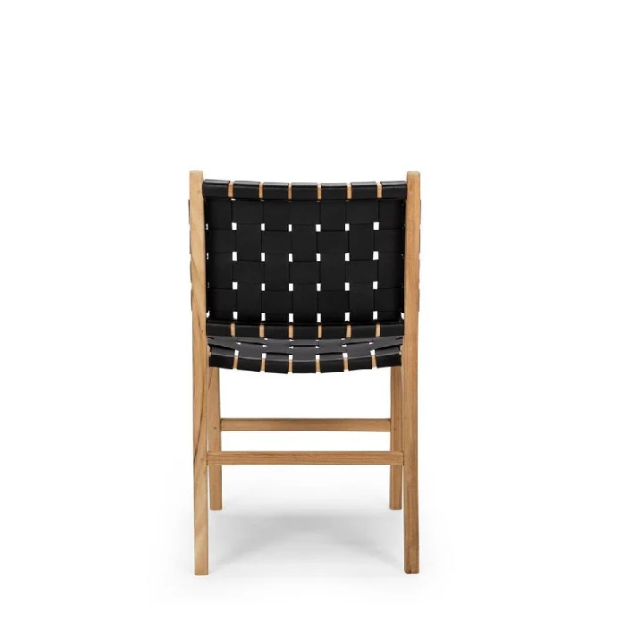 Indo Dining Chair - Woven leather - Image 7