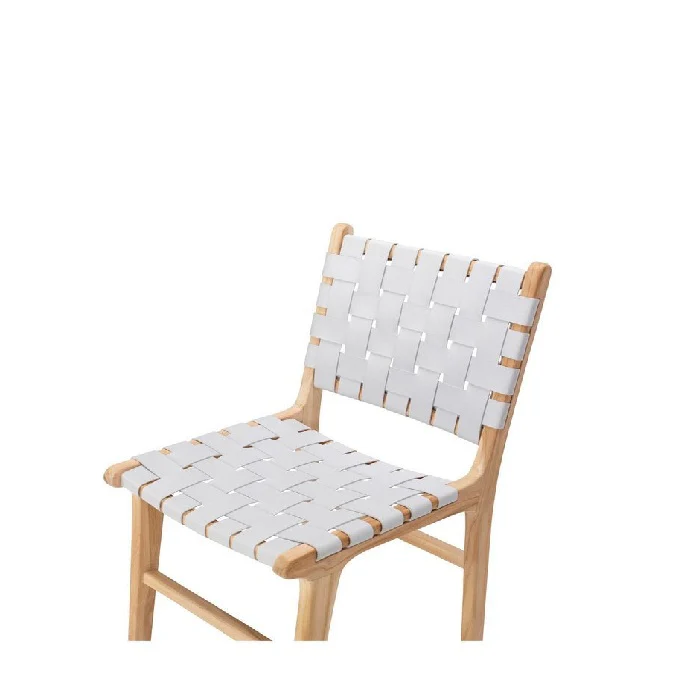 Indo Dining Chair - Woven leather - Image 9